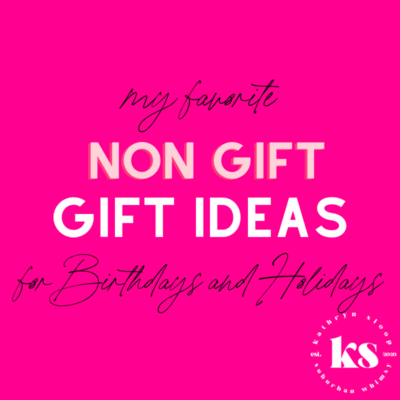 My favorite non-gift gift ideas